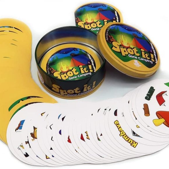 Kids Party Play cards Spot It Gone Camping Card Game - Picture 3 of 6